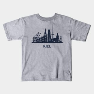 Kiel City Skyline Kids T-Shirt